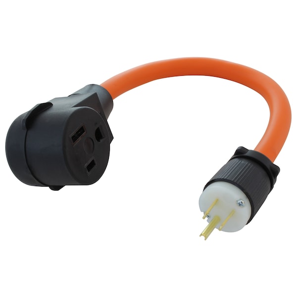 Ac Works 1.5ft 15A 125V NEMA 5-15 Household Outlet to 6-50 Welder Adapter - WD515650-018