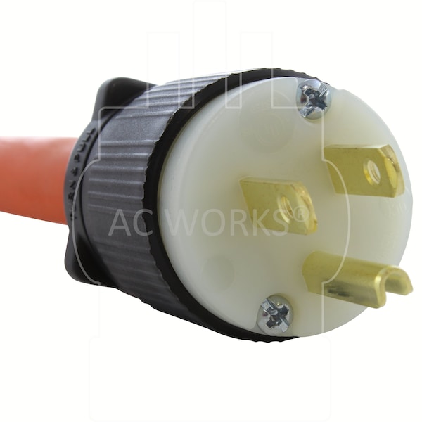 Ac Works 1.5ft 15A 125V NEMA 5-15 Household Outlet to 6-50 Welder Adapter - WD515650-018