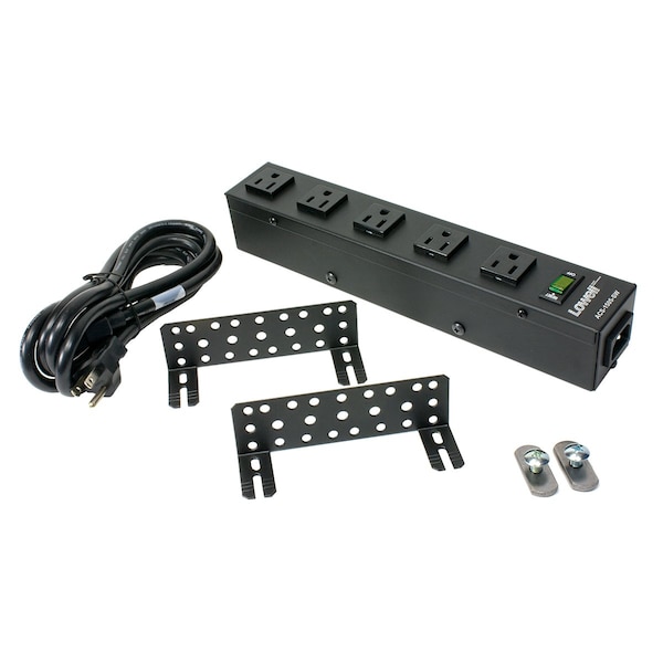 Lowell Power Strip 15A 5outlet - ACS-1505-SW
