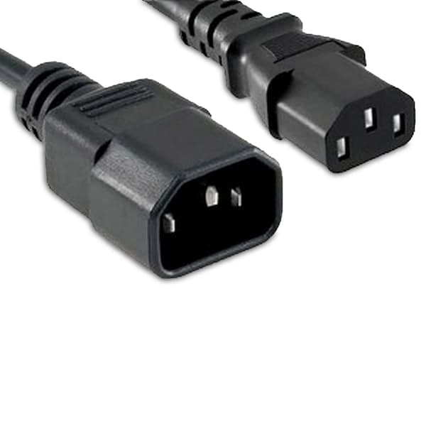 Enet C13 To C14 3Ft Black Pwr Extension Cord - C13C14-3F-ENC