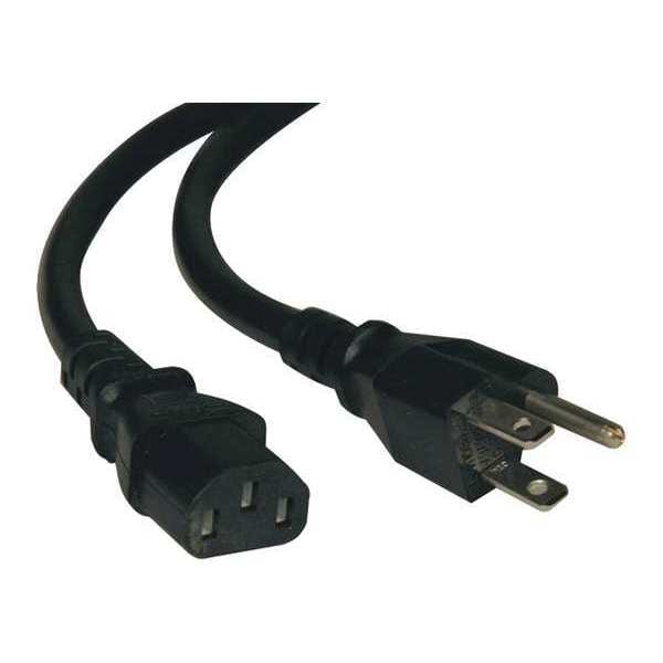Tripp Lite Power Cord, 5-15P to C13, 10A, 18AWG, 4ft - P006-004