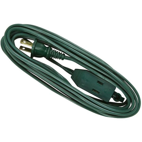 All-Source Extension Cord, 16 AWG, Indoor, 16/2, 15 ft - IN-PT2162-15X-GR