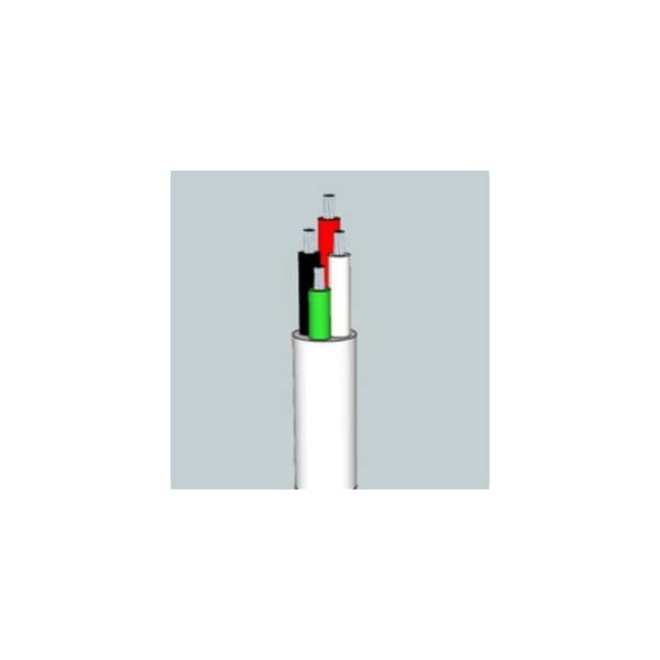 Southwire Multi-conductor Cable, 12 AWG, 3 C, White, PVC, Stranded, 600V - FBT0030309