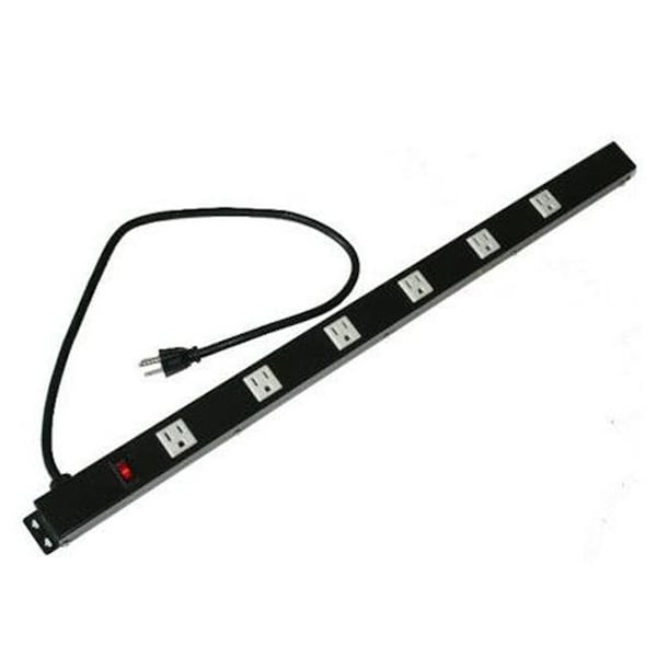 E-Dustry e-dustry EPS-2063 24 in. 6 Outlet Metal Power Strip - EPS-2063