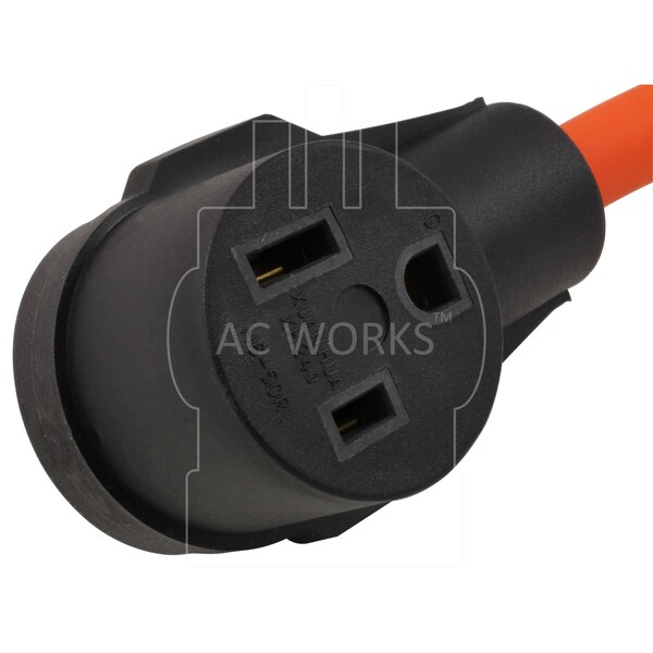 Ac Works L14-20P 20Amp 4-Prong Generator Locking Plug to 6-50 Welder Adapter - WDL1420650-018