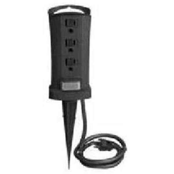 Virtual SP-049 Green 3 Outlet Power Stake - VI565592