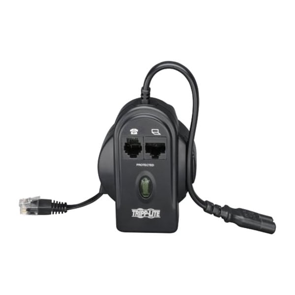 Tripp Lite Surge, In-Line, C8, 2-Prong, 306J, Modem - TRAVELERC8