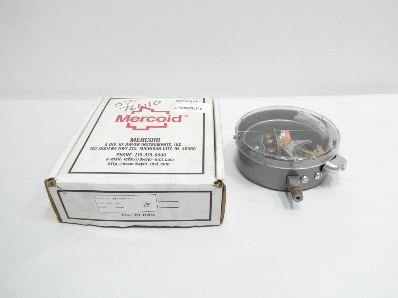 MERCOID DSF-7231-153-7 5-150PSI 125/250V-AC PRESSURE SWITCH - MRO ...