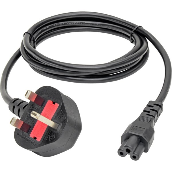 Tripp Lite Power Cord, C5 to BS-1363 UK Plug, 10A, 6ft - P060-006