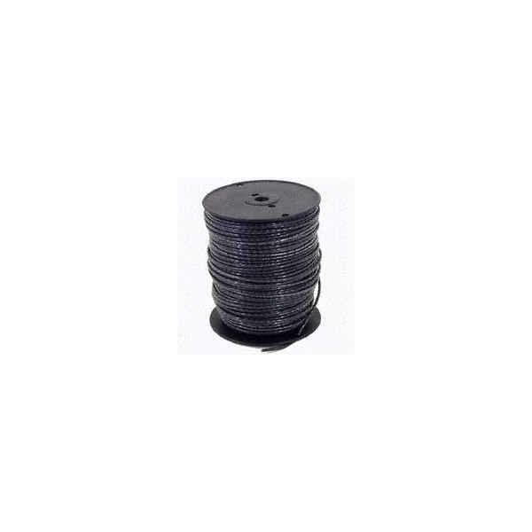 Southwire THHN, Building Wire, Copper, 8 AWG, Black, Stranded, 500 ft - 8BLK-STRX500