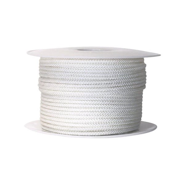 Wellington Wellington N7409S0200S Braid Jacket Nylon Cord Spool  White - 0.14 in. x 200 ft. - 73016