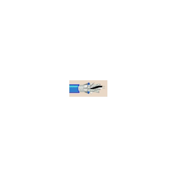 Belden Multi-Conductor Cable, 22 AWG, 8 C, Blue, PVC, Stranded, 30V AC - 9891 0061000