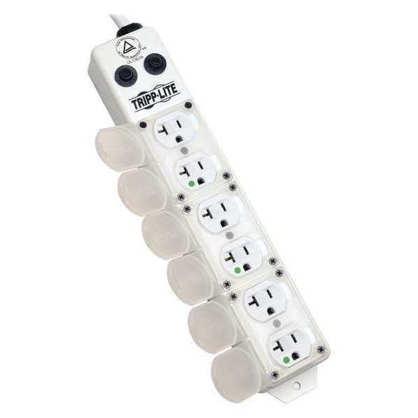 Tripp Lite Outlet Strip, Metal Housing, White, 120V - PS607HG20AOEM