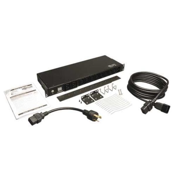 Tripp Lite PDU, 20A, 10 Outlet, 12 ft, Black - PDUMH20HV