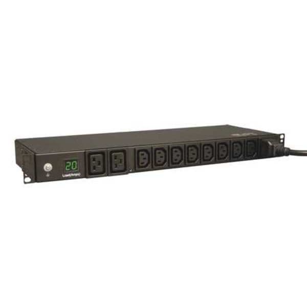 Tripp Lite PDU, 20A, 10 Outlet, 12 ft, Black - PDUMH20HV