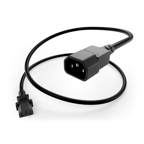 Unirise Usa 10Ft Power Cord C13-C14 13Amp Black - PWCD-C13C14-13A-10F-BLK