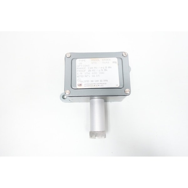 Interruptor de presión eléctrico Ue United 0-200Psi 480V-AC - J6-358