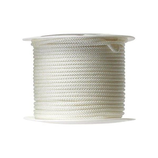 Clean All N7411S0200S Braid Jacket Nylon Cord Spool  White - 0.17 in. x 200 ft. - CL158660