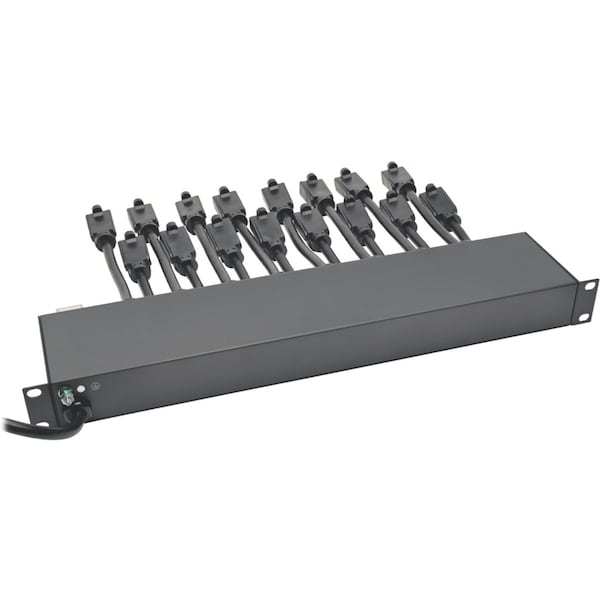 Tripp Lite AC Charger, 16-Outlet, 1U, 15ftcord - PS1916D1U