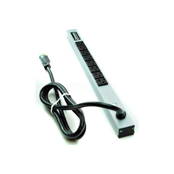 Wiremold Wiremold CabinetMATE Power Strip, 8 Outlets, 20A, 15' Cord - 2008ULBD20R*
