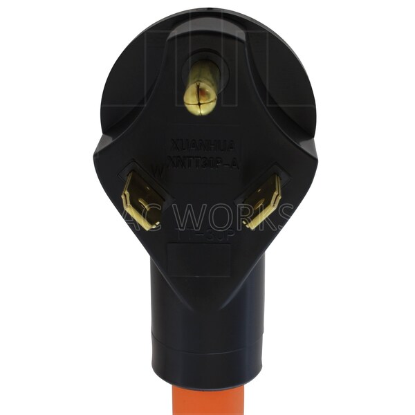 Ac Works 1.5FT TT-30P RV 30A Plug to 6-50R Welder Adapter - WDTT650-018