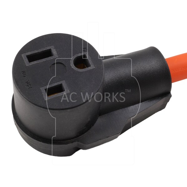 Ac Works 1.5FT 30A 125V L5-30P Generator Locking Plug to 6-50R 50A Welder Adapter - WDL530650-018