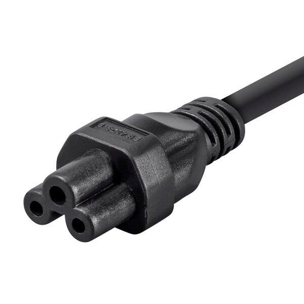 Monoprice Grounded Ac Power Cord 18AWG, 6 ft.Black - 7688