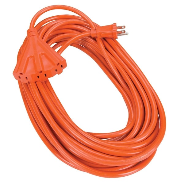 All-Source Extension Cord, 14 AWG, Indoor/Outdoor, 14/3, 50 ft - OP-JTW-143-50-OR