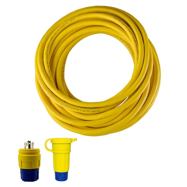 Ericson SOW Extension Cord, 12 AWG, 12/3, 9 Outlets, Yellow, 25 ft - 2316PW6P123A