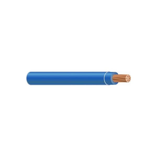 Southwire THHN, THWN, Building Wire, Copper, 10 AWG, 1C, Blue, Stranded, 500 ft - 22976557