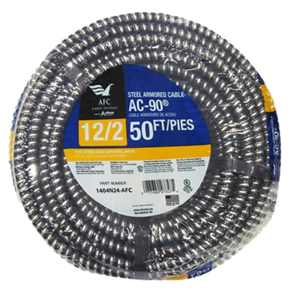 Homepage 1404N24-AFC 50 ft. 12-2 ACT Armored Cable, Steel Jacket - HO3847222