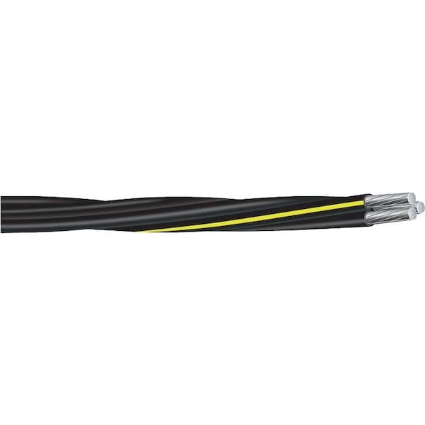 Southwire XLPE, Building Wire, Aluminum, 40 AWG, 3C, Black, Stranded, 500 ft - 4/0 4/0 2/0URD