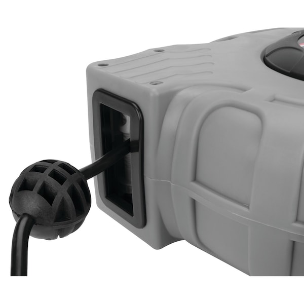 Perform Tool Retractable 50 Foot of 16 Gauge Cord With Polarized Plug and 3 Grounded 10 Amp Outlets Wall Mount - W2273
