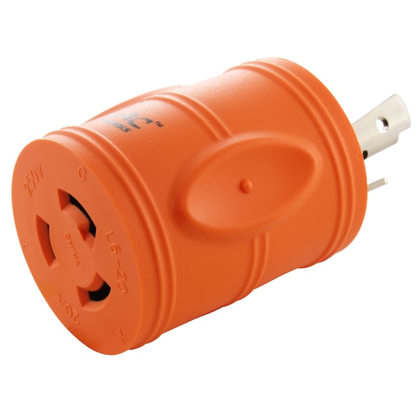 Ac Works Adapter L6-30P 30A 250V Plug to L6-20R 20A 250V Locking Connector - ADL630L620