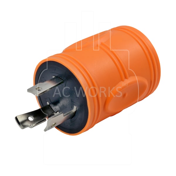 Ac Works Adapter L6-30P 30A 250V Plug to L6-20R 20A 250V Locking Connector - ADL630L620