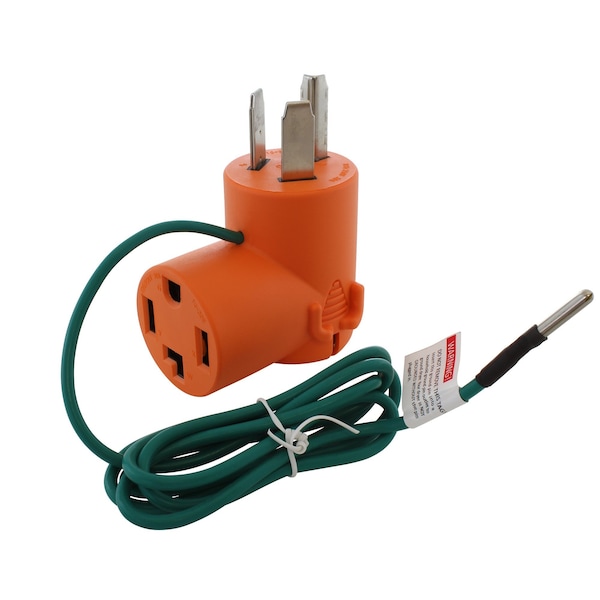 Ac Works 3-Prong OLD Dryer Plug to 4-Prong NEW Dryer Connector Adapter - AD10301430