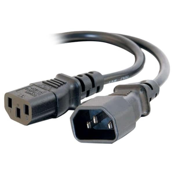 Cb Distributing 6ft 16 Awg 250 Volt Computer Power Extension Cord - iec320c14 To Iec320c13 - ST131680