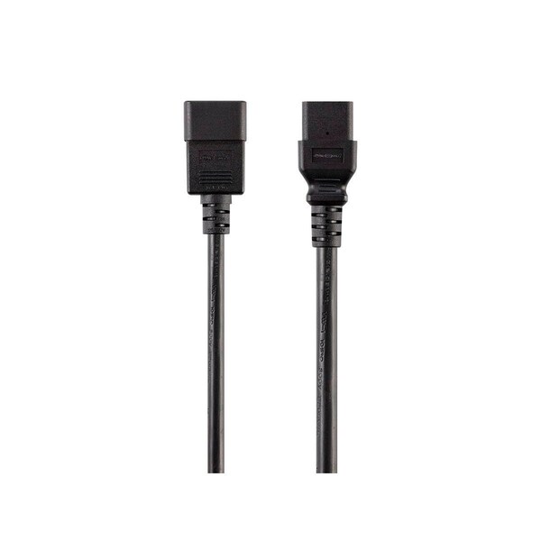 Monoprice Heavy Duty Extension Cord - IEC 60320 C20 to IEC 60320 C21_ 12AWG_ 20A - 40136