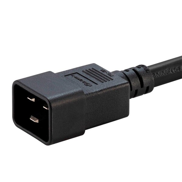 Monoprice Heavy Duty Extension Cord - IEC 60320 C20 to IEC 60320 C21_ 12AWG_ 20A - 40136