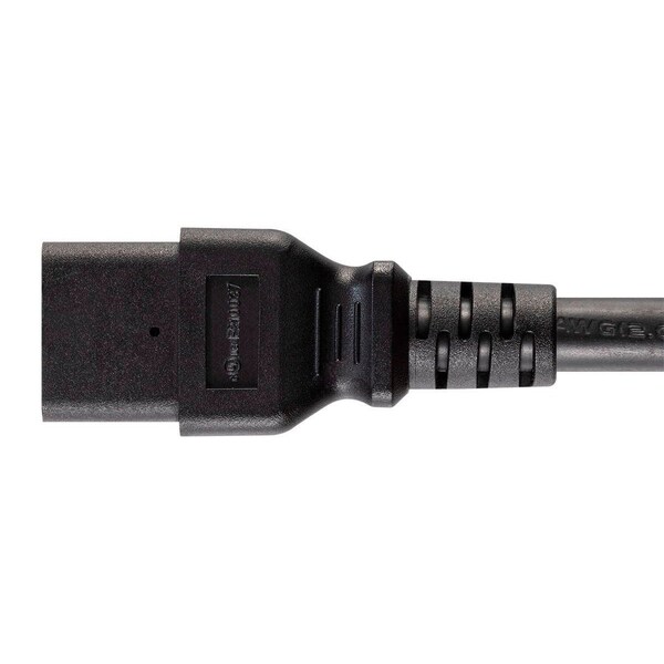 Monoprice Heavy Duty Extension Cord - IEC 60320 C20 to IEC 60320 C21_ 12AWG_ 20A - 40136