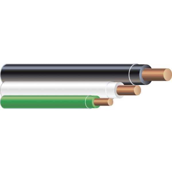Southwire THHN, Building Wire, Copper, 12 AWG, 3C, Black; Green; White, Solid, 350 ft - 58389703