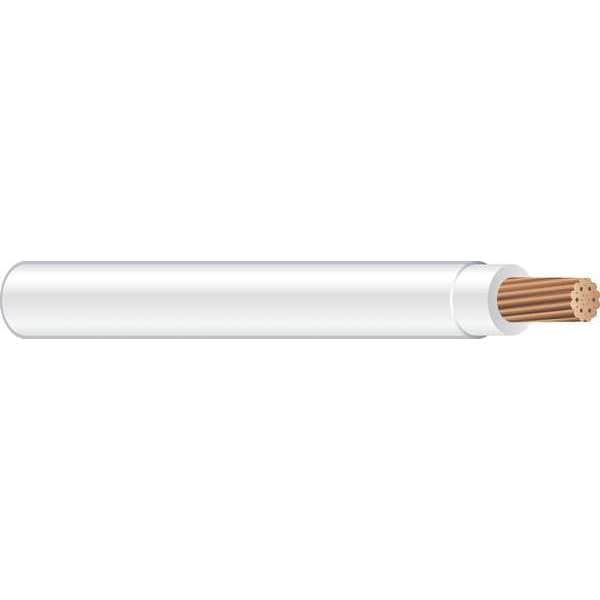 Southwire THHN, Building Wire, Copper, 12 AWG, 1C, White, Stranded, 2500 ft - 22965806