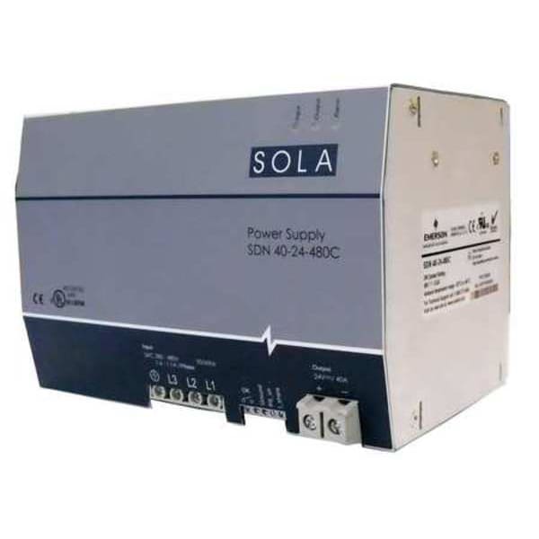 Solahd DC Power Supply, 380/480V AC, 24V DC, 960W, 40A, DIN Rail - SDN4024480C