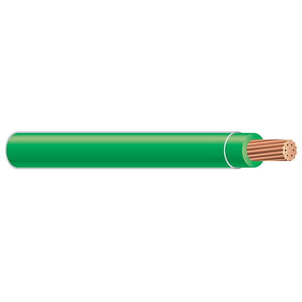 Southwire THHN, Building Wire, Copper, 10 AWG, 1C, Green, Stranded, 1250 ft - 58025105