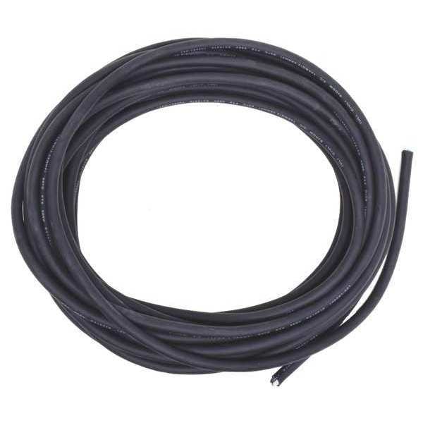 Zoro Select Portable Cord, SJOOW, 14 AWG, 3 C, Black, Rubber, Stranded, 300V, Indoor/Outdoor - E3693