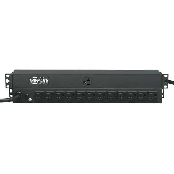 Tripp Lite PDU, 20A, 13 Outlet, 15 ft, Black - PDU1220T