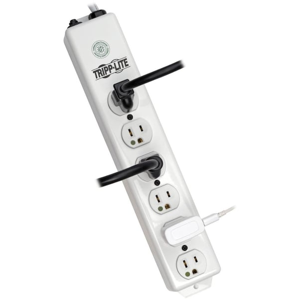 Tripp Lite Outlet Strip, White, 6 ft. - PS-606-HG