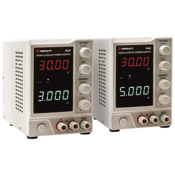 Triplett AC to DC Power Supply, 110/220V AC, 30V DC, 160W, 5A - PS305