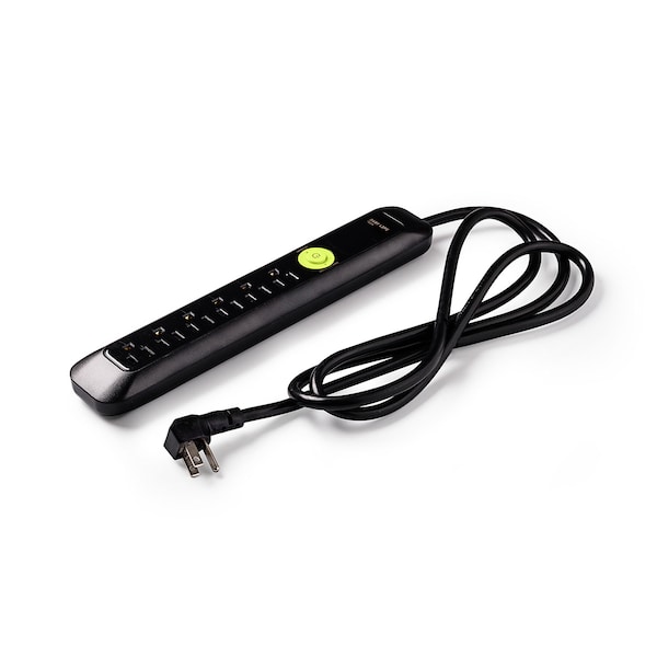 Easylife Tech 6 Outlet Power Strip 1200 Joules Surge Protector 6 ft Extension Cord - 0-2517-N