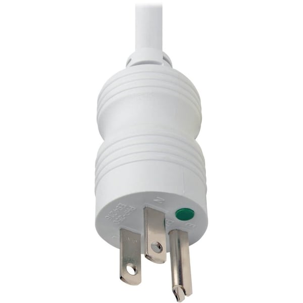 Tripp Lite Outlet Strip, 15A, 6 Outlet, 15 ft., White - PS-615-HG